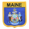 MAINE medium flag shield uniform or souvenir embroidered patch