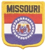MISSOURI medium flag shield uniform or souvenir embroidered patch