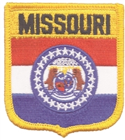 MISSOURI medium flag shield uniform or souvenir embroidered patch