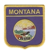 MONTANA medium flag shield souvenir embroidered patch, MT