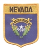 NEVADA large flag shield uniform or souvenir embroidered patch, NV