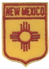 NEW MEXICO small flag shield uniform or souvenir embroidered patch, NM
