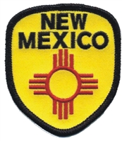 NEW MEXICO zia  shield souvenir embroidered patch