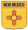 NEW MEXICO medium flag shield uniform or souvenir embroidered patch, NM