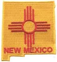 New Mexico Patch – Southwestern Aztec Tribal – Travel Patch NM Souveni –  Happy Wood Products