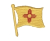 New Mexico wavy flag souvenir embroidered patch, NM