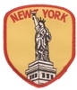 NEW YORK Statue of Liberty souvenir embroidered patch, NY