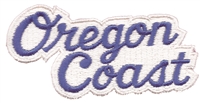 Oregon Coast script souvenir embroidered patch