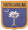 SOUTH CAROLINA medium flag shield uniform or souvenir embroidered patch, SC