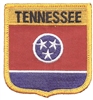 TENNESSEE medium flag shield uniform or souvenir embroidered patch, TN