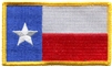 Texas flag souvenir or uniform embroidered patch, TX