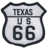 TEXAS US 66 souvenir embroidered patch, TX, ROUTE 66