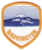 WASHINGTON mountain shield souvenir embroidered patch, WA