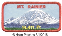 MT. RAINIER souvenir embroidered patch.