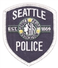 SEATTLE POLICE souvenir embroidered patch.