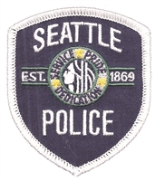 SEATTLE POLICE souvenir embroidered patch.