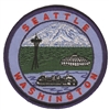 SEATTLE WASHINGTON  ferry, mtn, needle souvenir embroidered patch