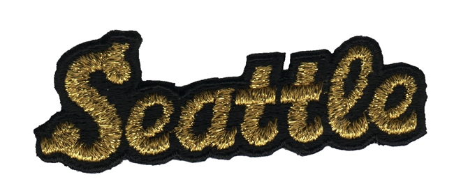 Seattle script souvenir embroidered patch