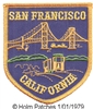 SAN FRANCISCO CALIFORNIA Golden Gate souvenir embroidered patch