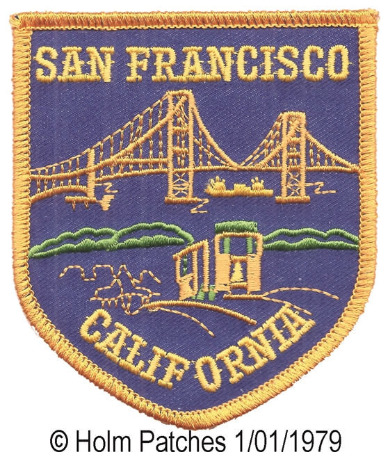 SAN FRANCISCO CALIFORNIA Golden Gate souvenir embroidered patch