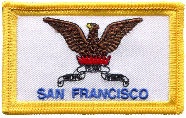 SAN FRANCISCO city flag uniform or souvenir embroidered patch