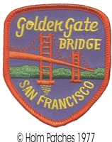 SAN FRANCISCO Golden Gate  BRIDGE souvenir embroidered patch