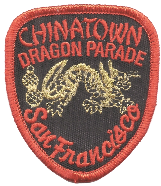 San Francisco CHINATOWN DRAGON PARADE souvenir embroidered patch