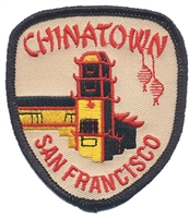 SAN FRANCISCO CHINATOWN tower souvenir embroidered patch