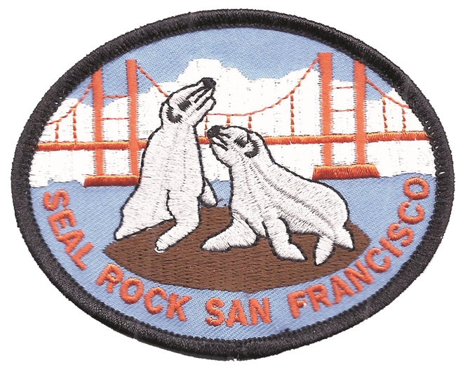 SAN FRANCISCO SEAL ROCK souvenir embroidered patch