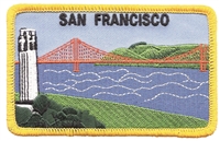 SAN FRANCISCO Coit Tower souvenir embroidered patch