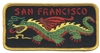 SAN FRANCISCO dragon souvenir embroidered patch