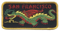 SAN FRANCISCO dragon souvenir embroidered patch