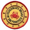 SAN FRANCISCO FISHERMAN'S WHARF souvenir embroidered patch