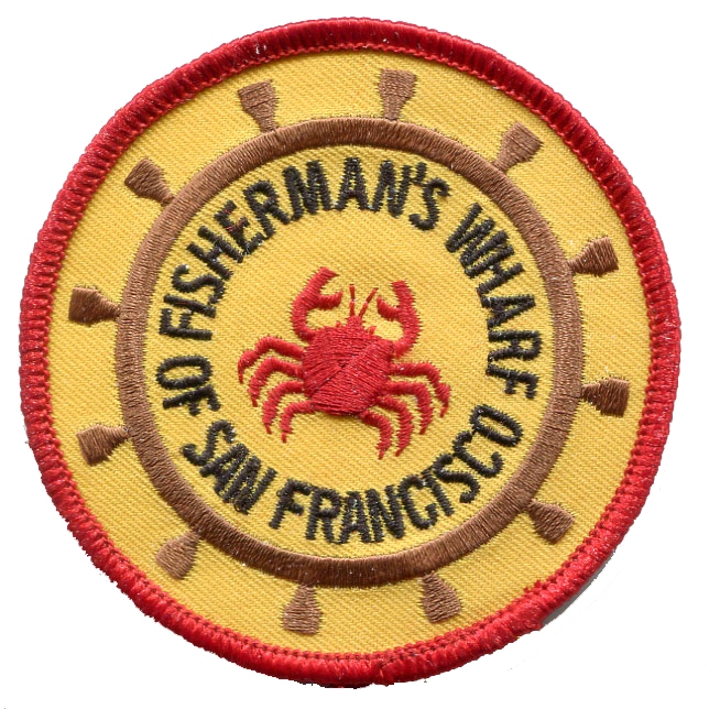 SAN FRANCISCO FISHERMAN'S WHARF souvenir embroidered patch