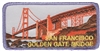 SAN FRANCISCO GOLDEN GATE BRIDGE west view souvenir embroidered patch