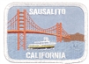 SAUSALITO San Francisco Golden Gate Bridge embroidered patch