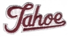 Tahoe script souvenir embroidered patch