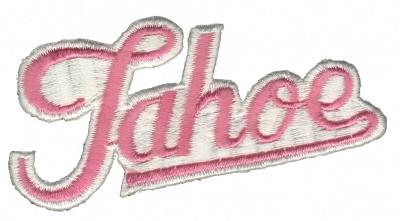 Tahoe script souvenir embroidered patch