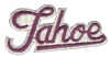 Tahoe script souvenir embroidered patch