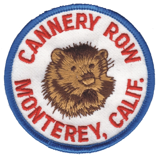 4451 - MONTEREY - CANNERY ROW sea otter souvenir embroidered patch