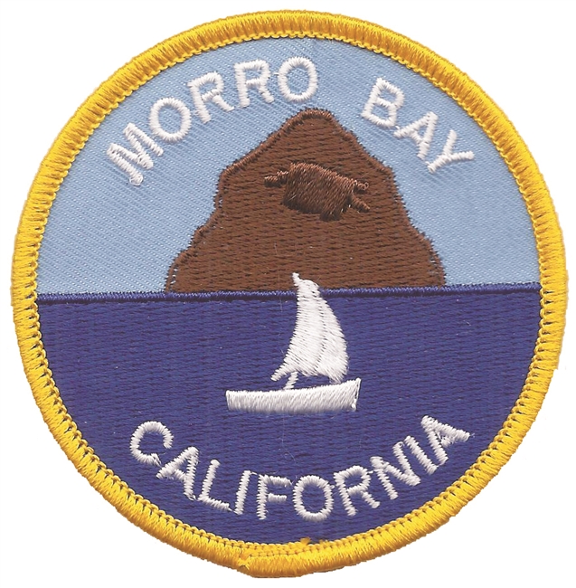 MORRO BAY rock souvenir embroidered patch