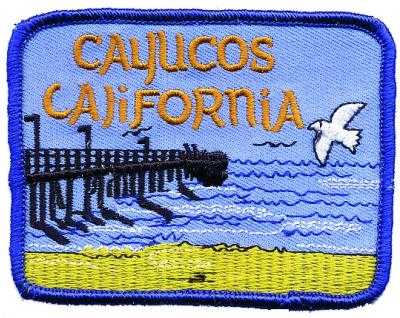 CAYUCOS CALIFORNIA souvenir embroidered patch