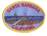 SANTA BARBARA CALIFORNIA pier souvenir embroidered patch