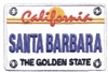 SANTA BARBARA license plate embroidered patch