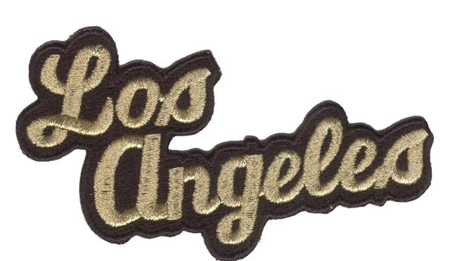 Los Angeles script souvenir embroidered patch