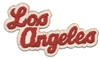 Los Angeles script souvenir embroidered patch