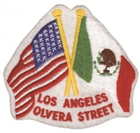 LOS ANGELES - OLVERA STREET souvenir embroidered patch