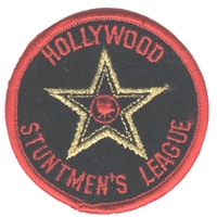HOLLYWOOD STUNTMEN'S LEAGUE souvenir embroidered patch