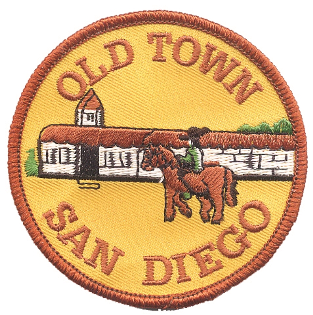 SAN DIEGO - OLD TOWN souvenir embroidered patch