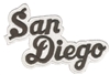 San Diego script souvenir embroidered patch